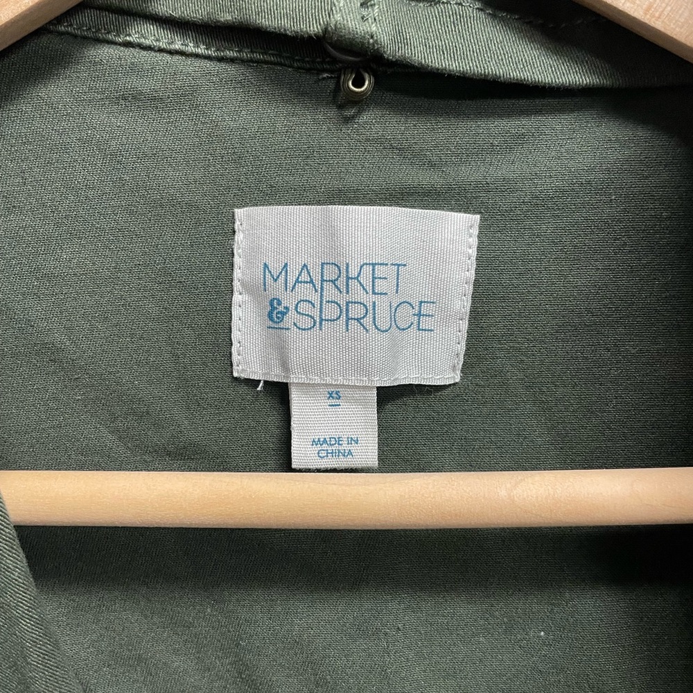 Market and Spruce Green Cargo Jacket - Picture 6 of 8